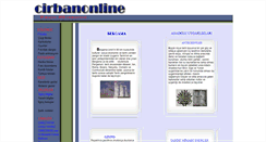 Desktop Screenshot of cirbanonline.net